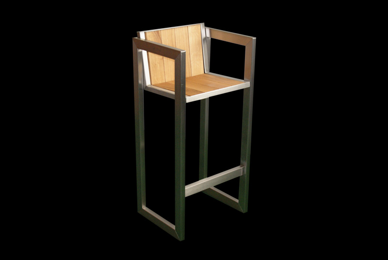 BARHOCKER MIT LEHNE