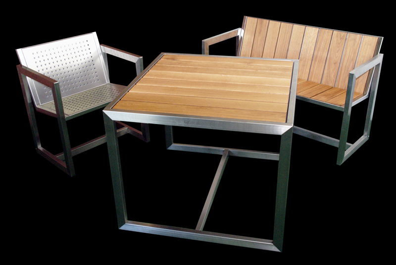 BANK 2-SITZER „DUO“ MIT LEHNE