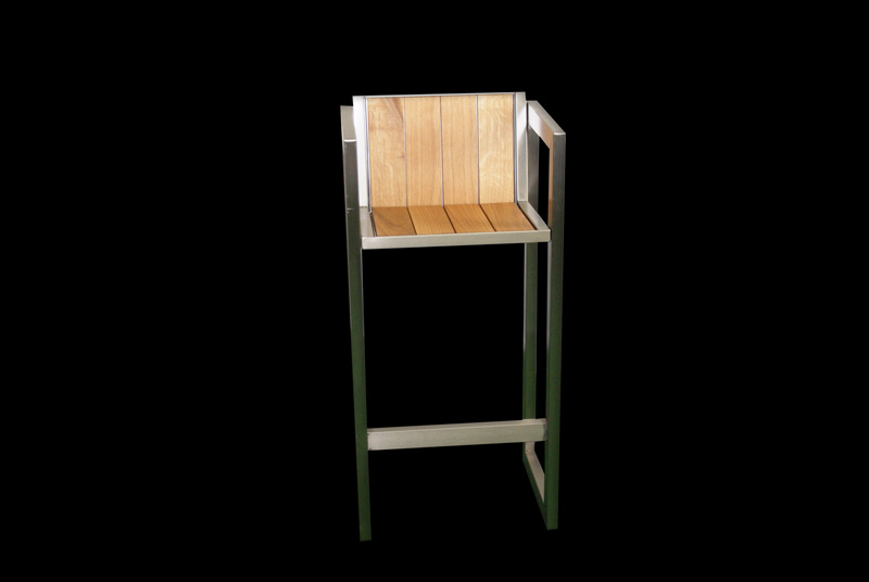 BARHOCKER MIT LEHNE