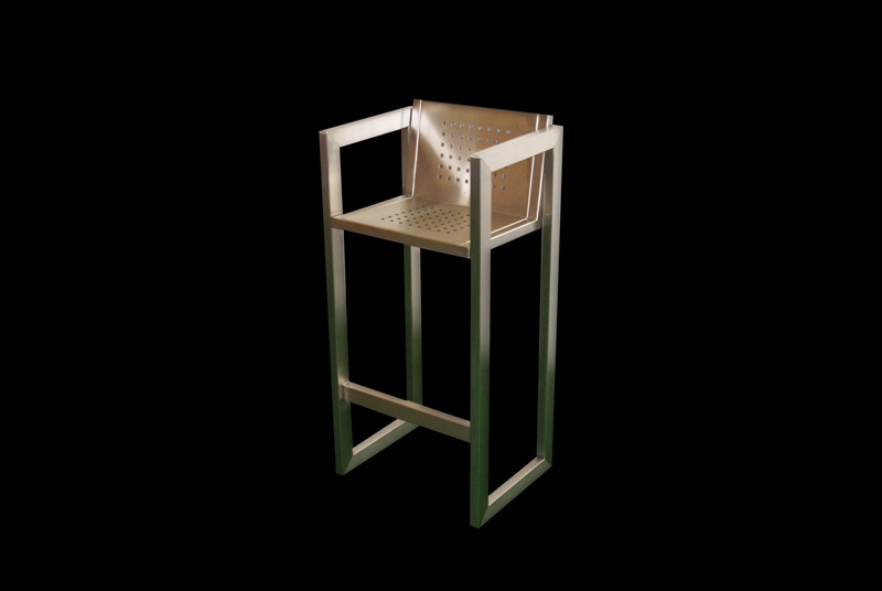BARHOCKER MIT LEHNE