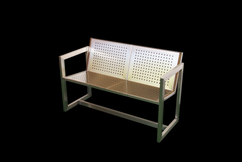 BANK 2-SITZER „DUO“ MIT LEHNE