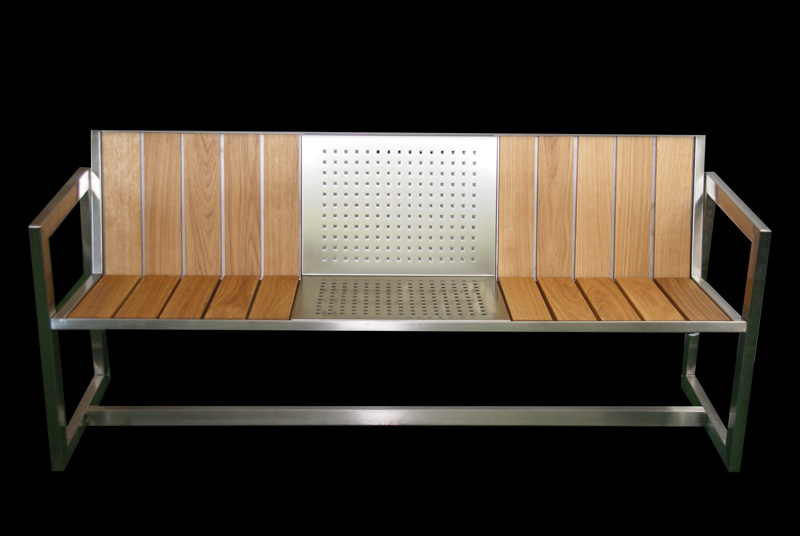 BANK 3-SITZER „TRIO“ MIT LEHNE